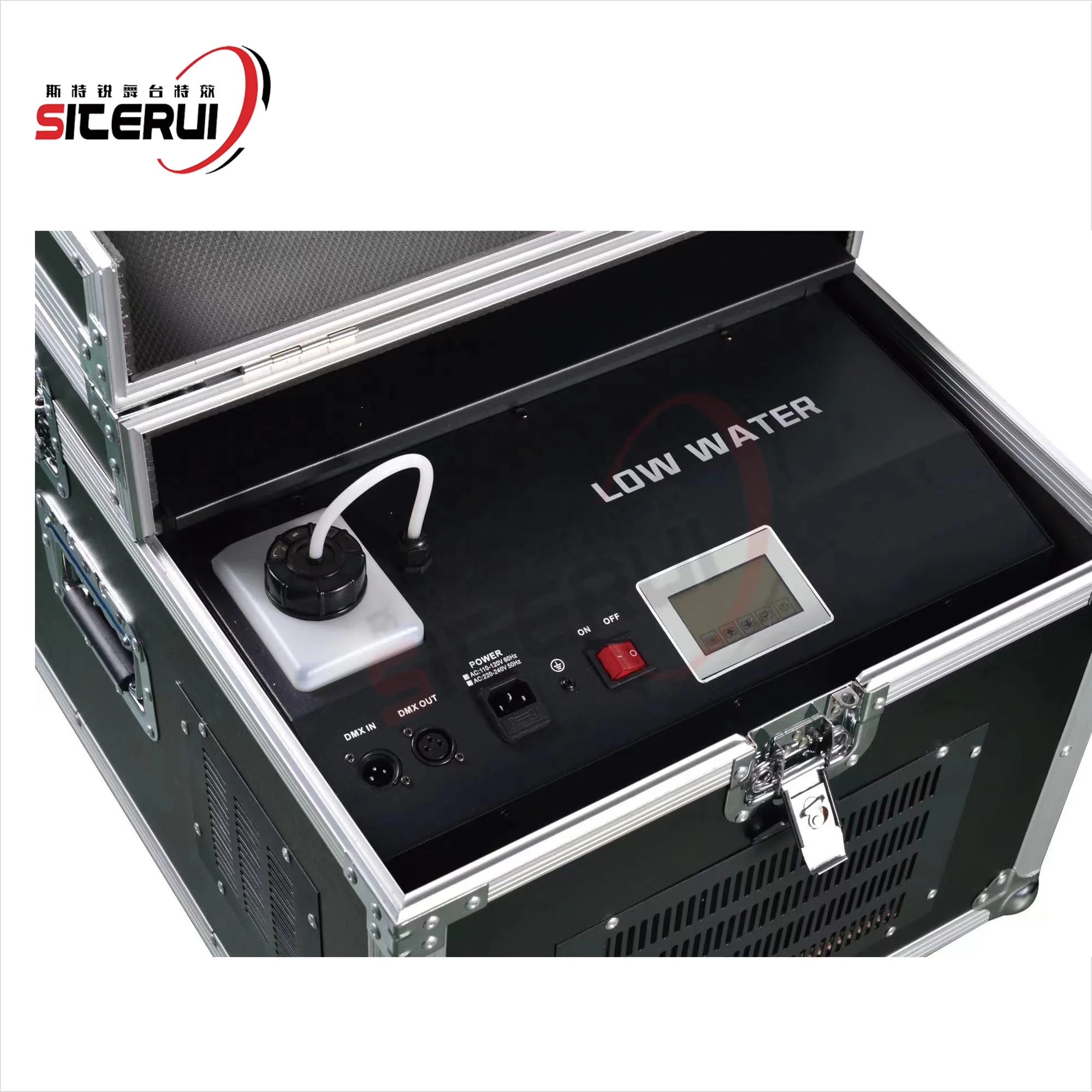 SITERUI SFX 4000W  low fog machine water based Dual Output hazer smoke machine for stage performance and wedding