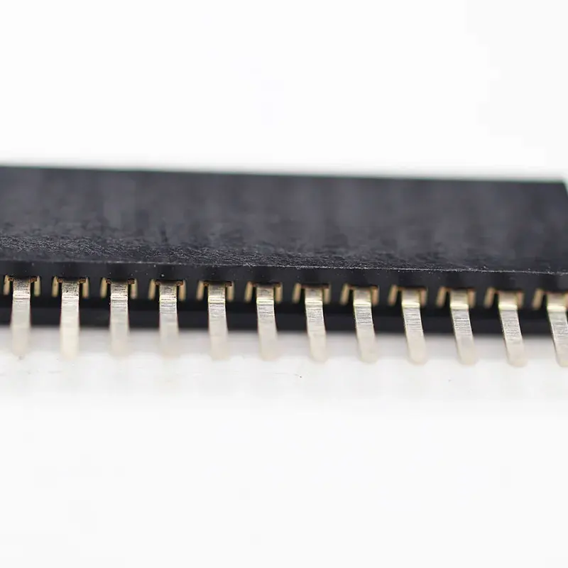 Factory price spacing1.27mm Height2.1 3.4 4.4mm positions2-50pin Dual Row 180 degree single Row Female Header straight Connector