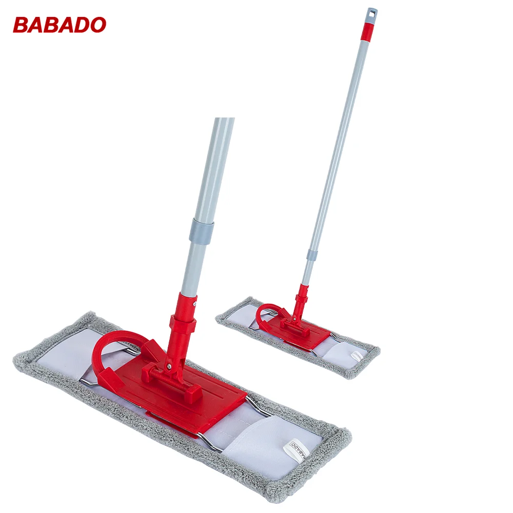 Брендовая Складная плоская Швабра из микрофибры BABADO