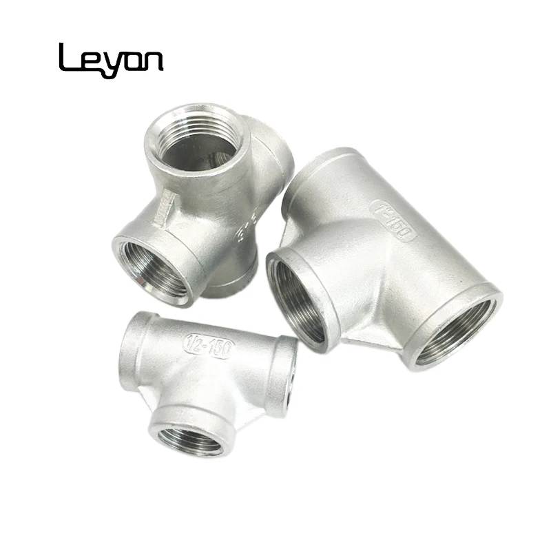 stainless steel hydraulic tubing 3/4 inch NPT threaded plumbing fittings stainless steel cross