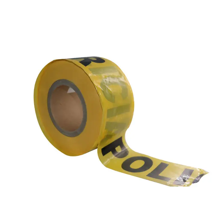Elecpopular 2024 Custom Printed Orange Plastic PE Warning Tape No-Adhesion Barrier for Caution and Danger