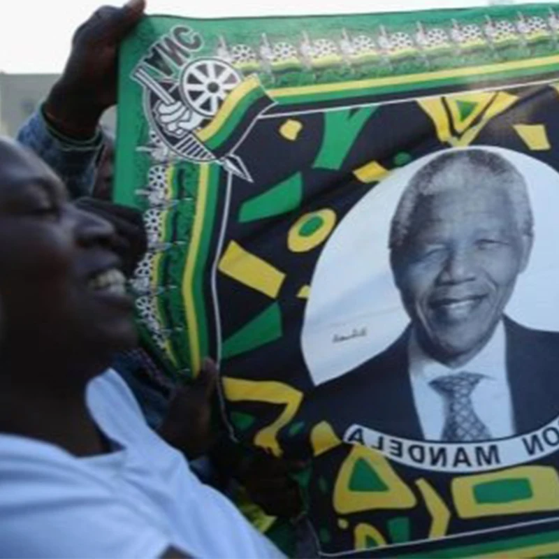 Manufacturer of custom Logo  Africa President Election Customized Prints African Wax Fabric 100% Cotton