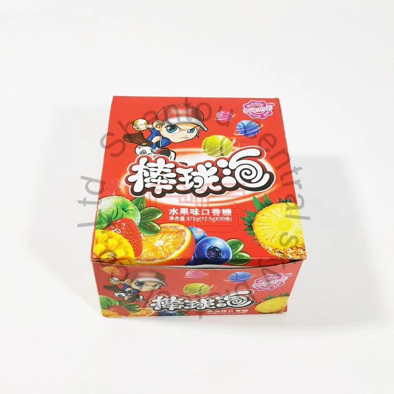 custom bubble gum Ball Candy fruity baseball chewing gum For Sale
