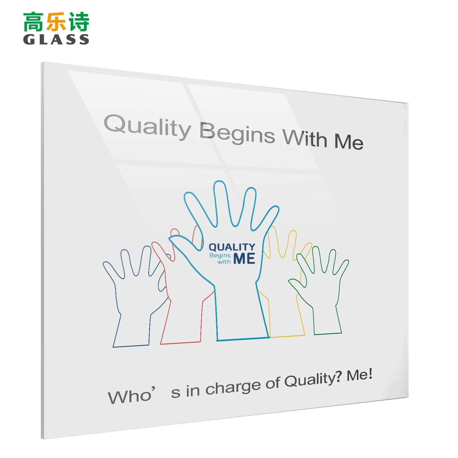 Wall Mounted Glass Whiteboard Easy Install Frameless Magnetic Heat Tempered Glass Board For School Office