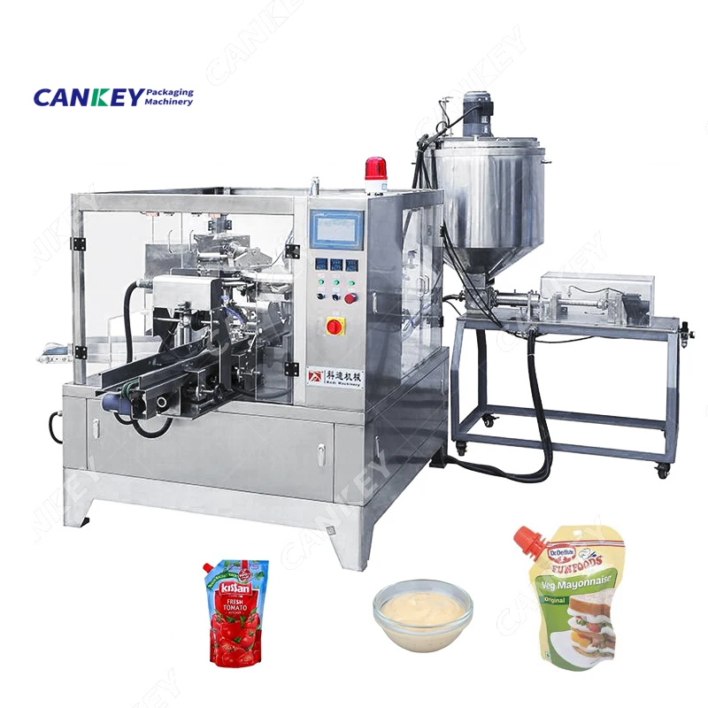 Small Pizza Paste Premade Bag Packing Tomate Sauce Packaging Machine Mayonnaise And Tomate Sauce