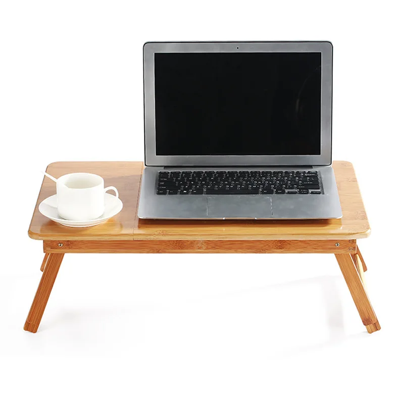 Multi-functional Home & Dormitory Study Folding Adjustable 100% Bamboo Laptop Table
