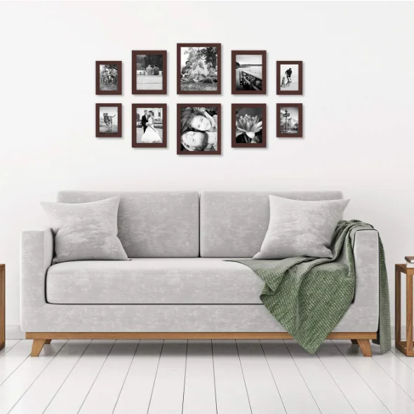 10 шт. настенные рамы для картин из красного дерева 8x10 5x7