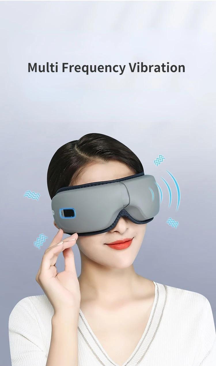 Складной массажер для глаз с подогревом горячим компрессом и вибрацией удобный функцией