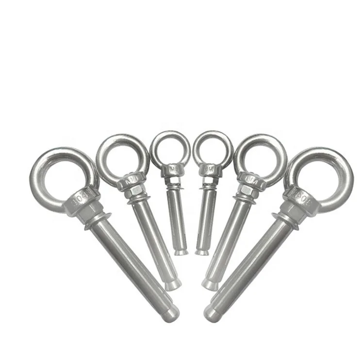 Stainless steel eye hook expansion anchor sleeve anchor bolt for building