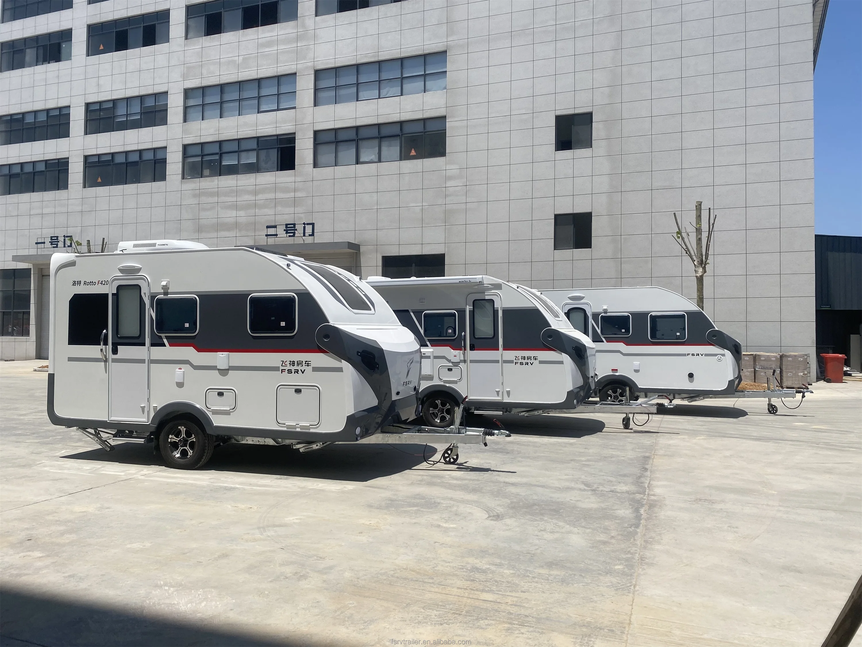 Manufacturer 2022 New Factory Travel Camper On Road Camping Caravan Travel Trailer