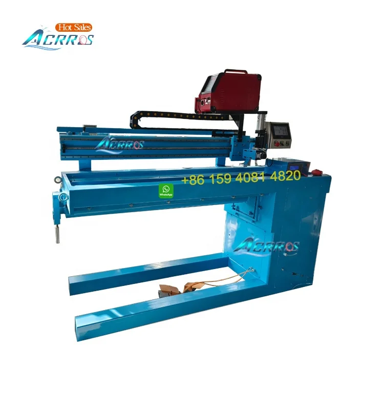 1000mm Solar Water Storage Tank Seam Welder Equipment Longitudinal Linear Seam Welder with PLC English Controller