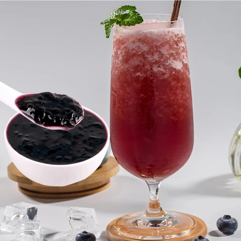 Wholesale Blueberry Fruit Jam 3kg Concentrate Fruit Jam for Tea and Bubble Tea Manufacturers