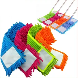 Microfiber chenille Folding Flat Mop,Adjustable Ceiling Cleaning Flat Mop With Telescopic Handle cleaning floor washable