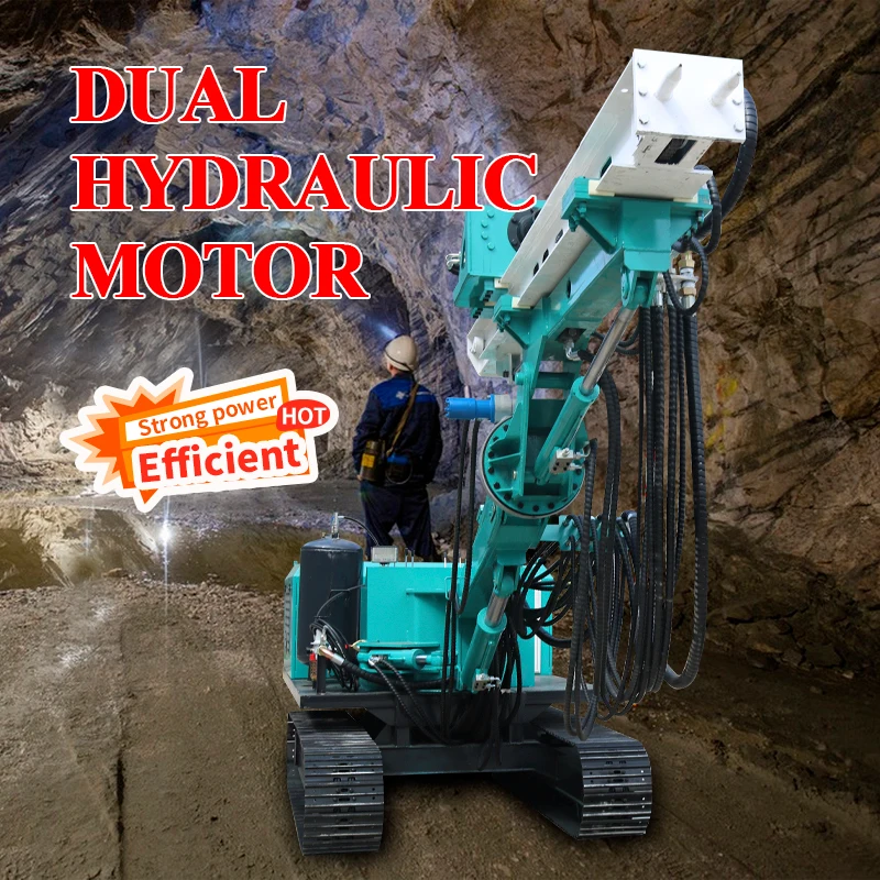 hongrun 360 degree tunnel drilling rig crawler hydraulic mining blasting drilling machine