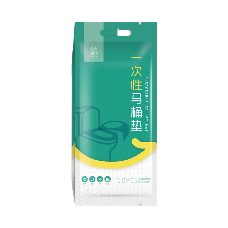 Independently Packaged Waterproof Bacterial Isolation Travel Hotel Portable Wood Pulp Paper PE Film Disposable Toilet Seat Cover