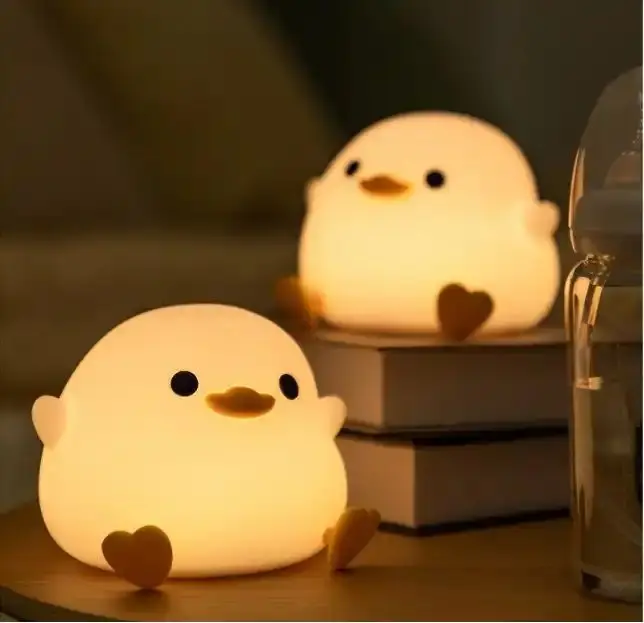 Modern Led Table Kids Duck Lamp Silicone Usb Nightlight Led Baby Night Light For Kids Room Living Room Bedroom Decorative