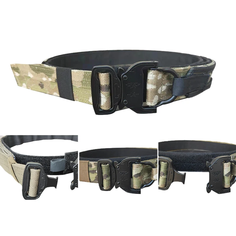 5.0 Ronin Tactical Nylon Webbing Molle Girdle Set Inner BeltOuter Belt Military Fan Outdoor