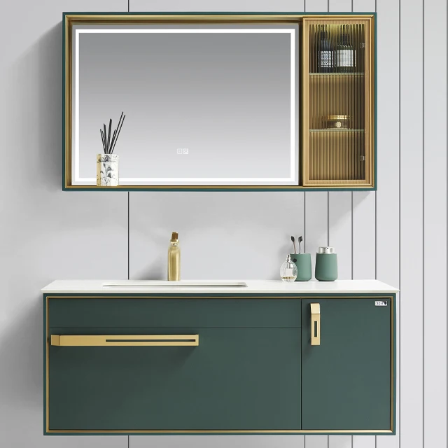 BNITM Factory Direct High Quality Wall Hung Bathroom Vanity Mirror Wash Basin Cabinet Floor Mounted for Apartment Hotel Foshan