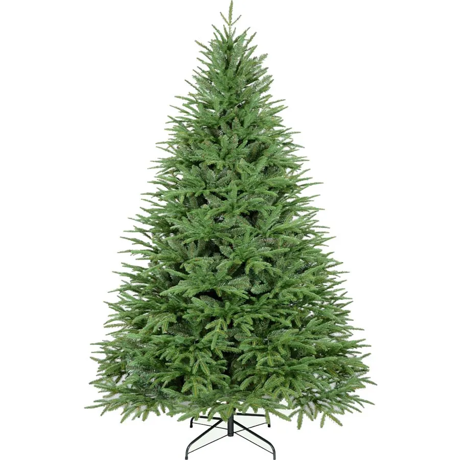 Prelit Premium Spruce Lighted Artificial Pe Pvc Christmas Tree With Led Lights