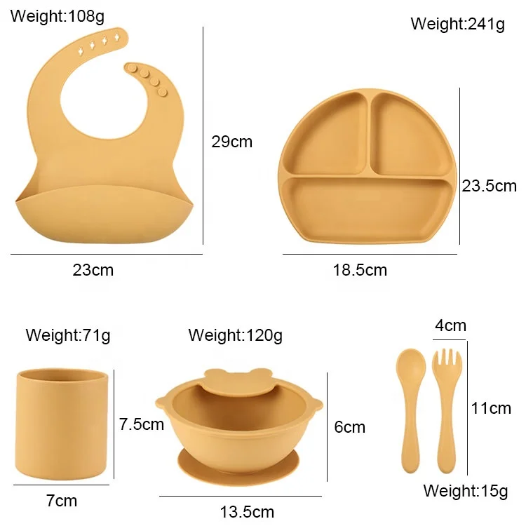 Набор ложек для кормления ребенка без БФА пищевой силикон набор