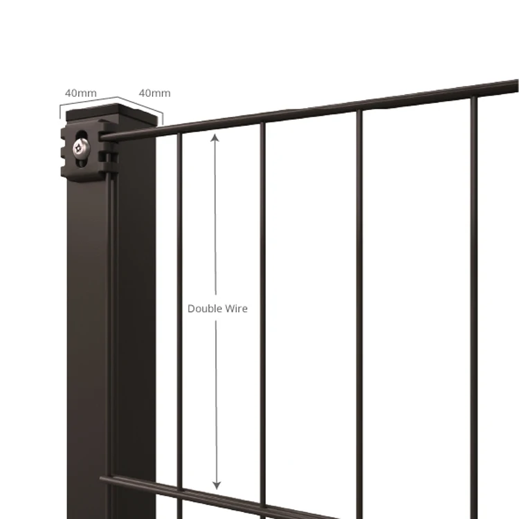 High Security anti climb welded wire mesh fence/High security 868 /656 double horizontal welded wire mesh fence panel