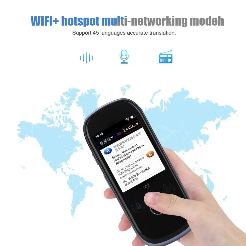 
K1 Pro Simultaneous Voice Translator photo translation Multi-language Portable Smart language Voice Translator device 