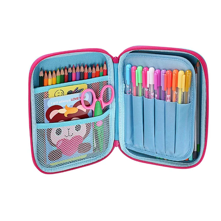Multifunction Kids New EVA Pencil Case EVA Pu Leather Pencil Case Unicorn EVA Case