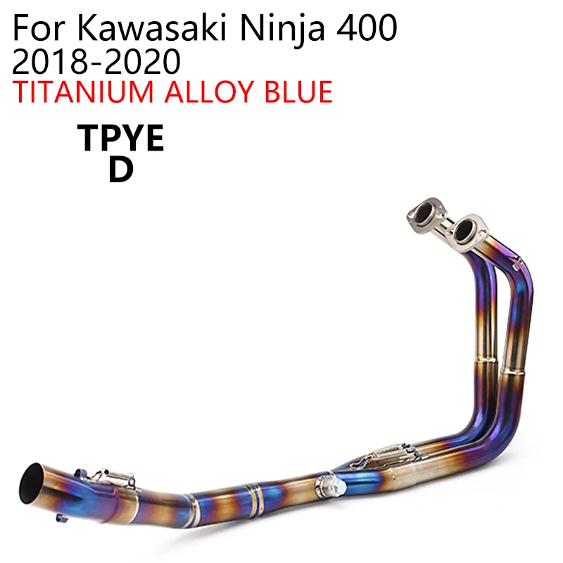 Performance Exhaust For Kawasaki Ninja 400 Exhaust Pipe Stainless Steel Ninja400 Z400 Header Exhaust Muffler Slip ON Down Pipe