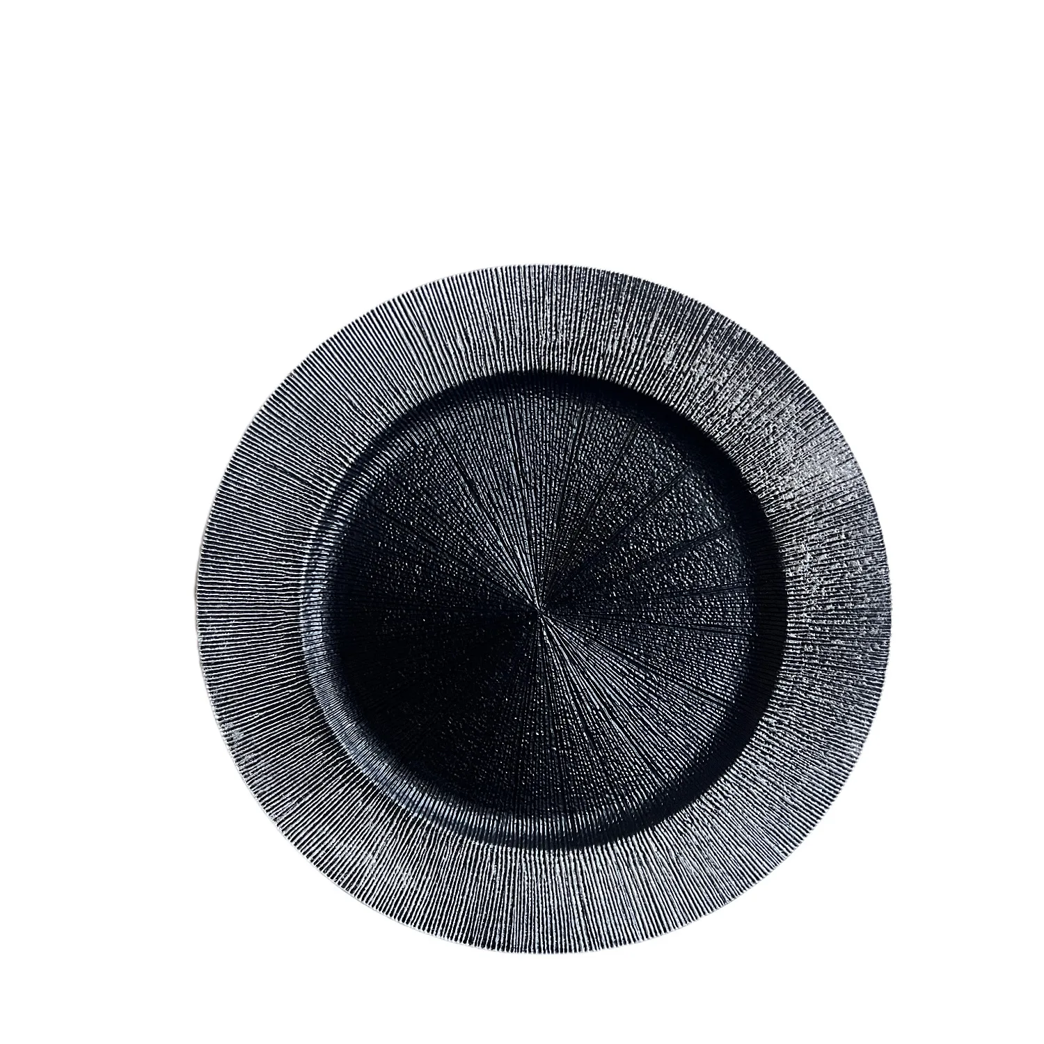 2023 new arrival reusable durable plastic 13 inch round elegant decorative wedding charger plates