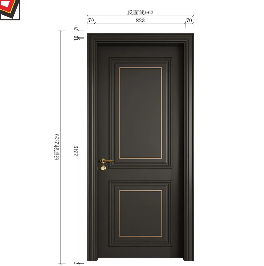 Formaldehyde-Free doors from china wpc door wood polish cheap price wpc doors
