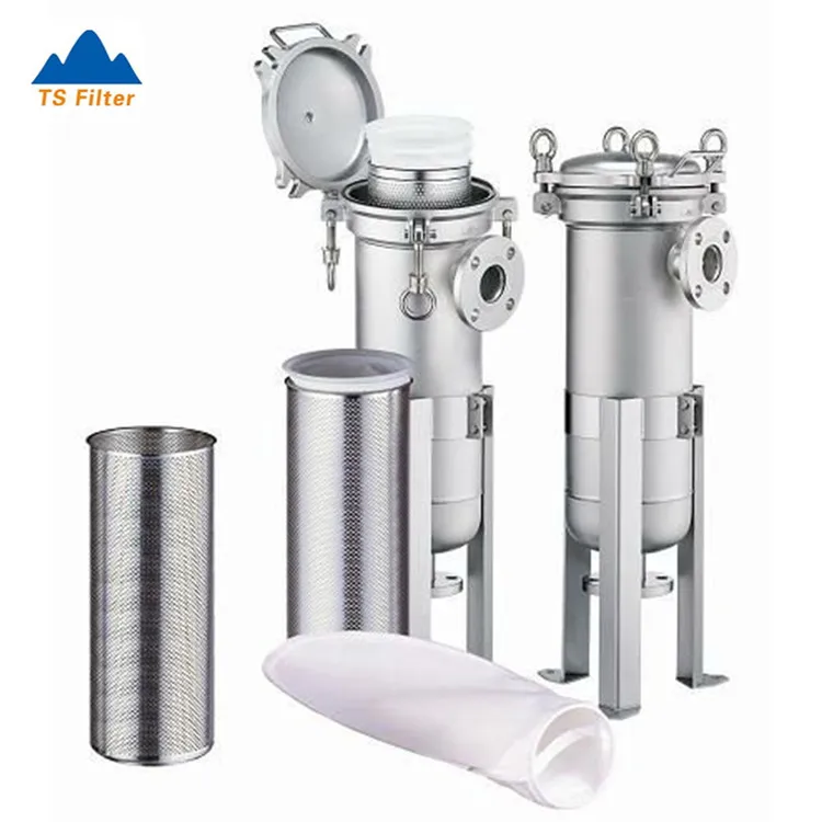 
Quality Stainless Steel Bag Filter Housing For Beer Filtration Equipment 