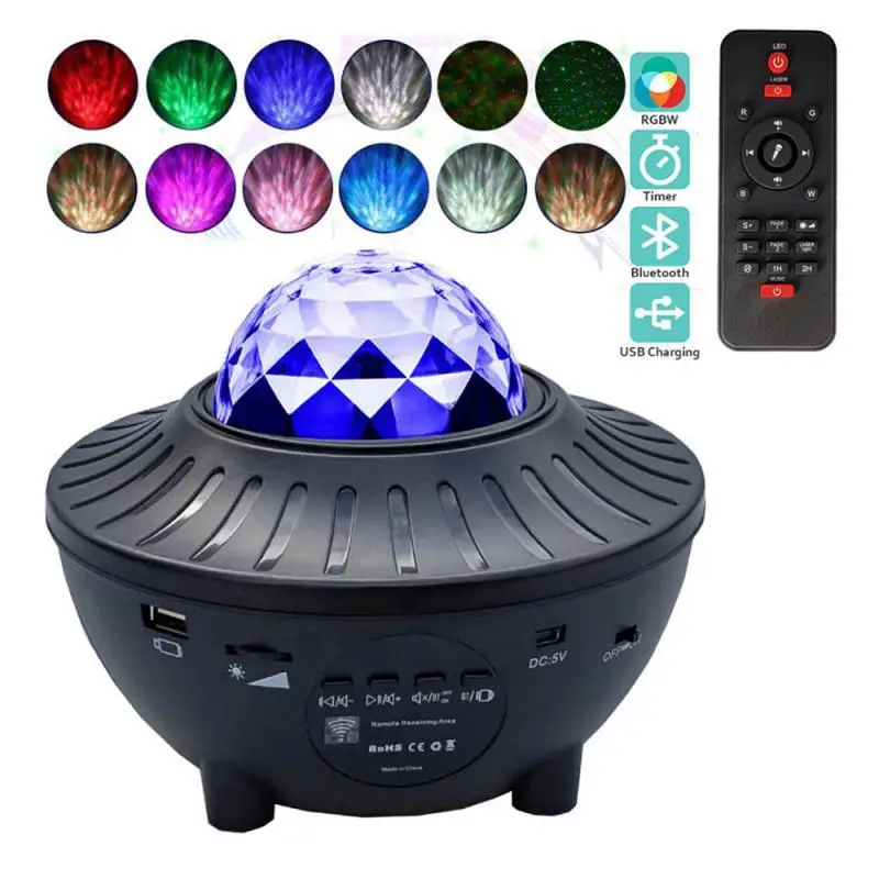 USB Sky Star Led Night Light Projector Remote Control Twinkling Laser Galaxy