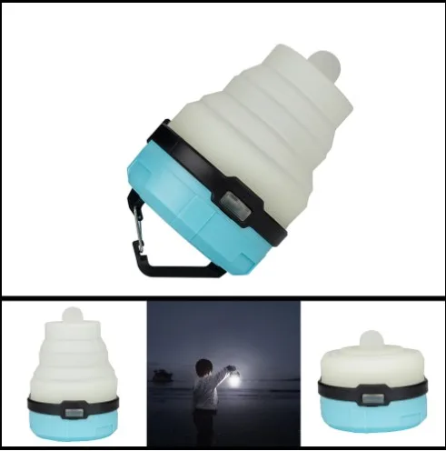 ABS Environmental friendly Foldable Indoor Sensor Light LED Rechargeable Tent Lamp for Camping