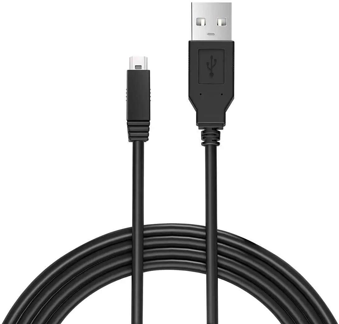 USB-кабель для зарядки, совместимый с контроллером Nintendo Wii U, 10 футов в длину, зарядный шнур USB