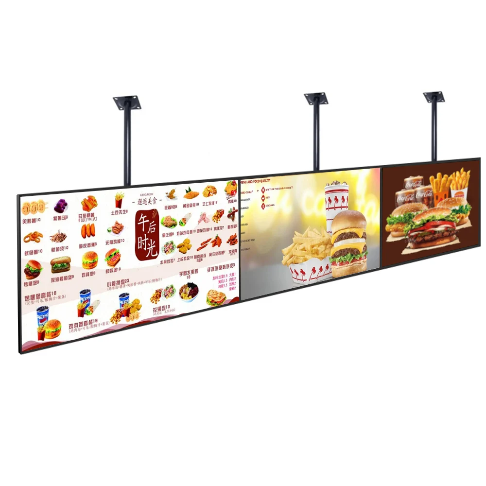 Sexy lcd video player LCD menu board 450nits brightness,wall-mounted lcd touch screen digital signage advertising player