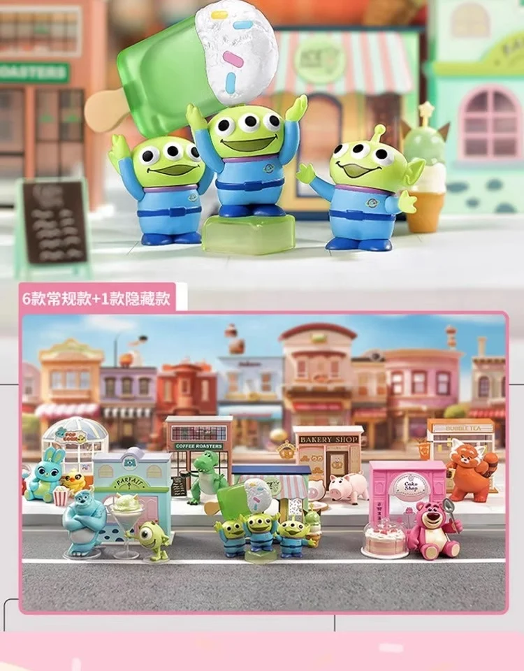 Заводская цена симпатичный аксессуар для комнаты Pixar таинственная коробка фигурка счастливый десерт уличная серия ПВХ пластиковая игрушка oem Слепая Коробка