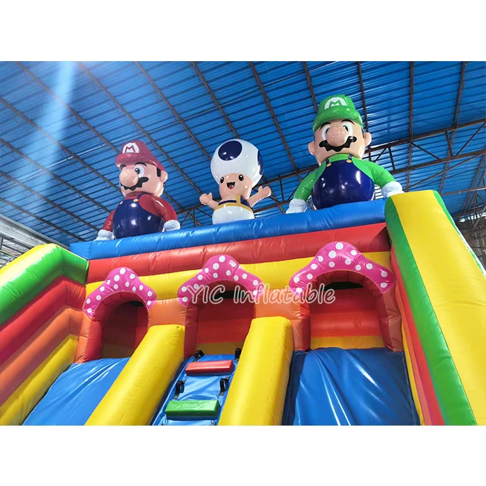 Commercial Bouncy Castle Inflatable Bounce Playground Cartoon Theme Bounce Jumping Bouncy Castle inflatable castle slide For Kid