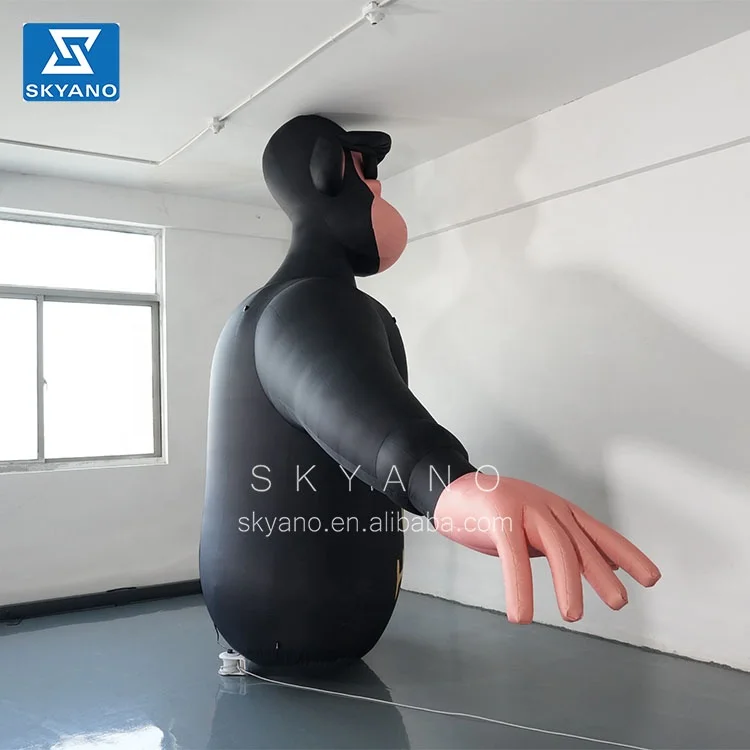 Giant Inflatable Black Gorilla Orangutan monkey inflatable cartoon sculpture Inflatable mascot customization