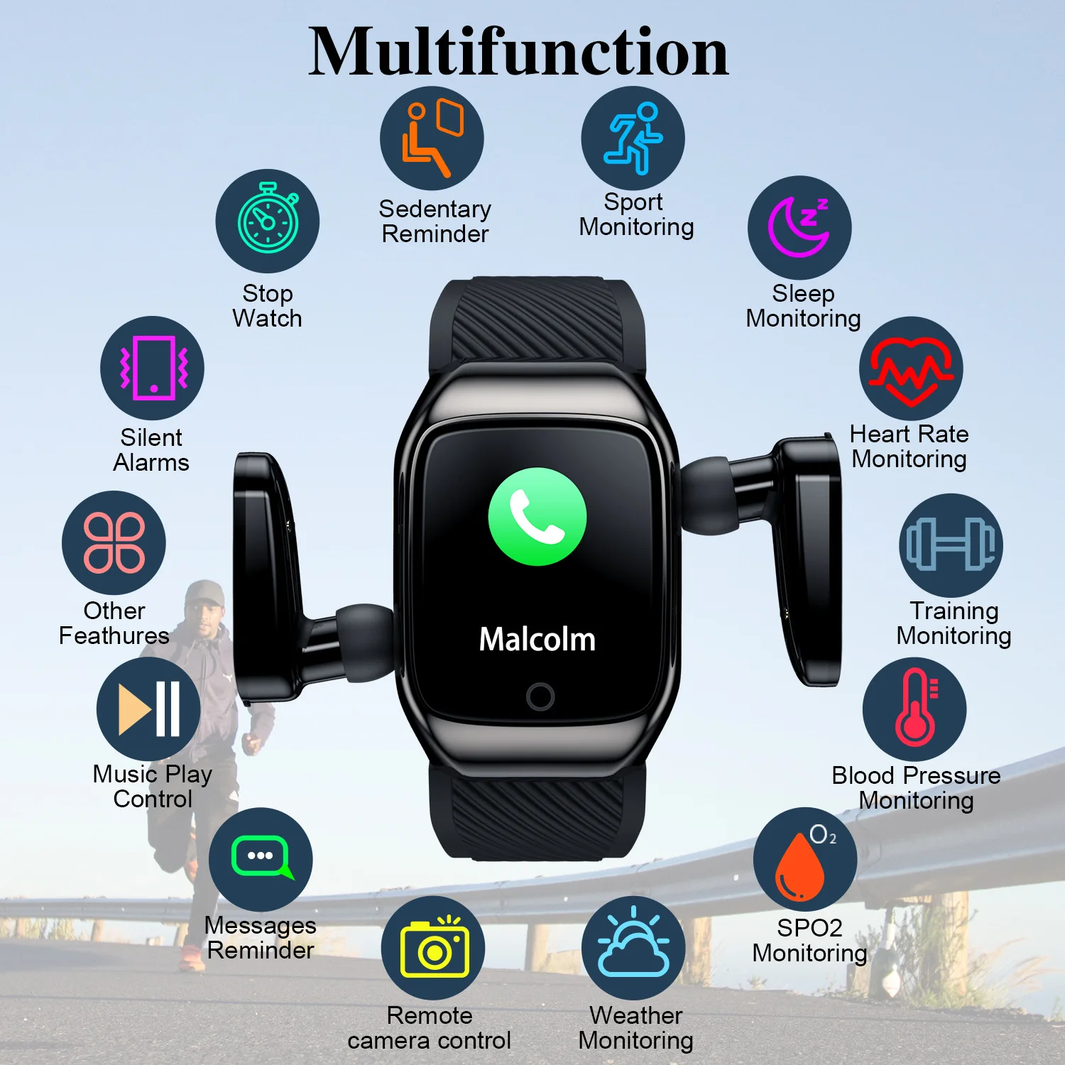  Фитнес-браслет Oem наушники Health S300 Заводская распродажа модные умные часы с наушниками tws для детей молодых людей мальчиков девочек