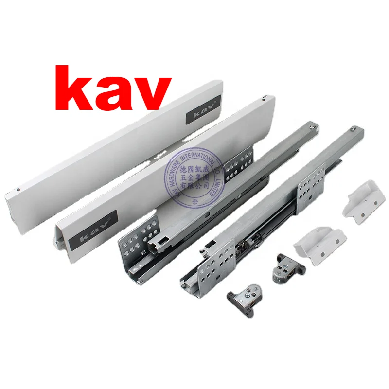 Kitchen Drawer System 119mm Height Soft Close Double Wall