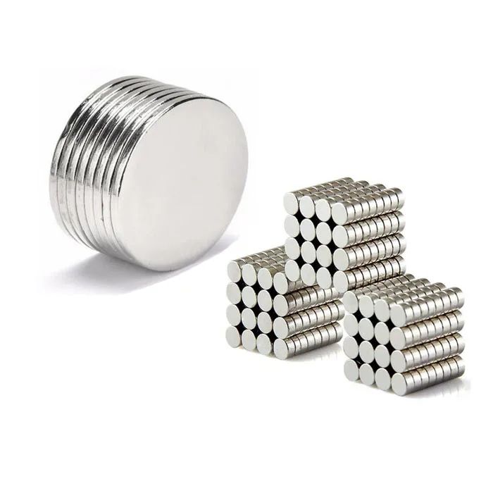 Magnetic Material Low Weight Loss Nickel Plated Disc Neodymium Magnets