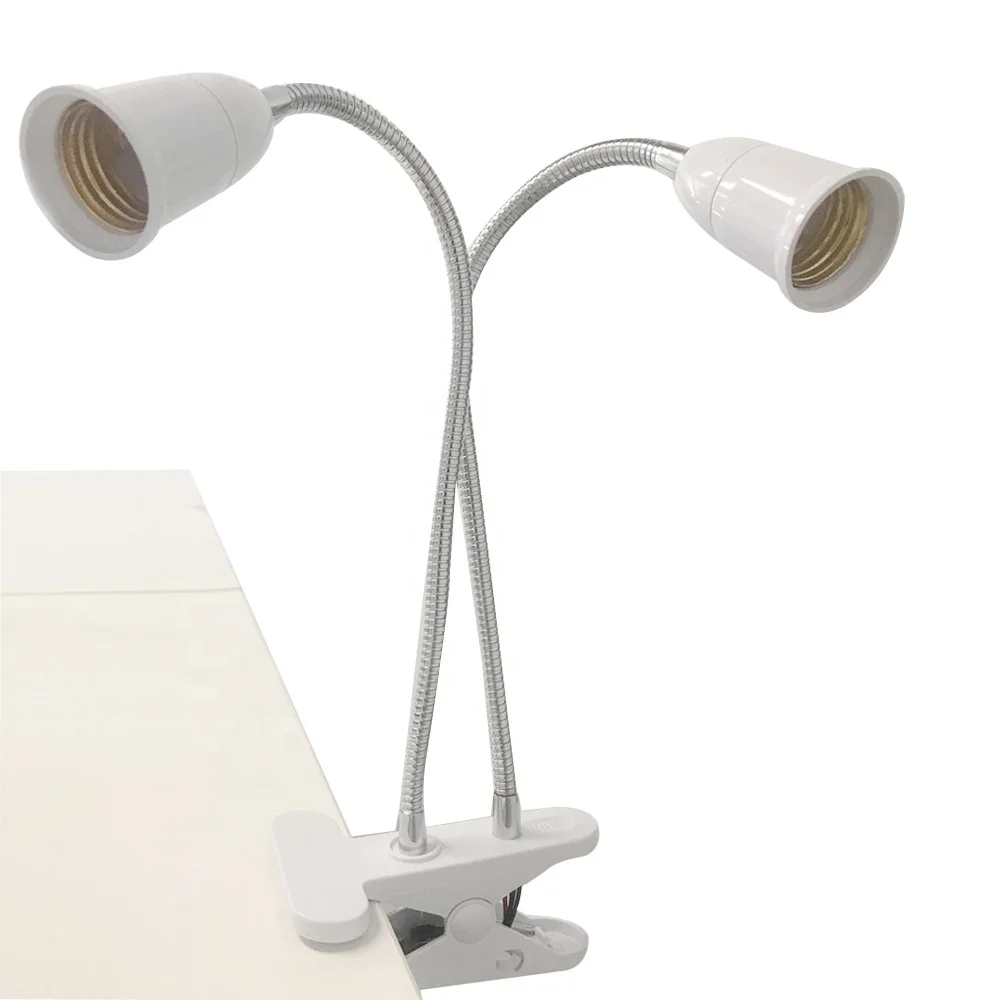 2/3/5 Head E27 Flexible Clip Lamp Holder with Switch For LED Plant Grow Bulb Pet Reptile Disinfection light UVC 254nm Table Lamp