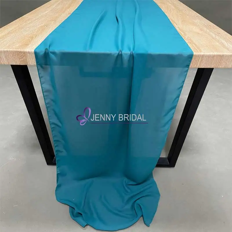 TR018 table runner wedding chiffon table runners tiffany blue table runner