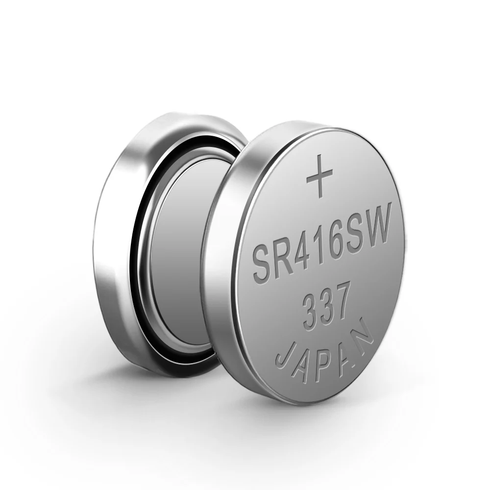 High quality non chargeable 1.55V Silver Oxide Button cell SR416SW 337 Battery