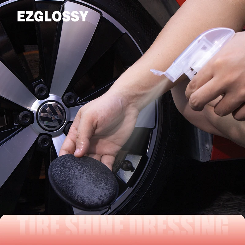 Tire Shine High gloss car tyre black dressing coating gloss tire polish spray car care products