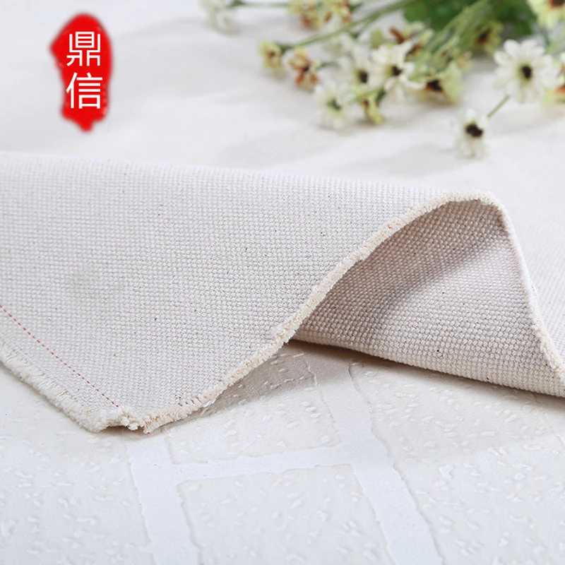 8 Oz Canvas cloth canvas cotton fabric spot grey fabric thickened pure cotton handbag original canvas material fabric