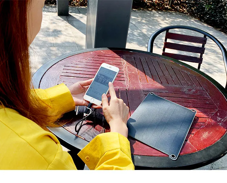 Flextech 18V 5W Portable Solar Car Boat Power Panel Battery Charger Maintainer for Automobile Motor Tractor