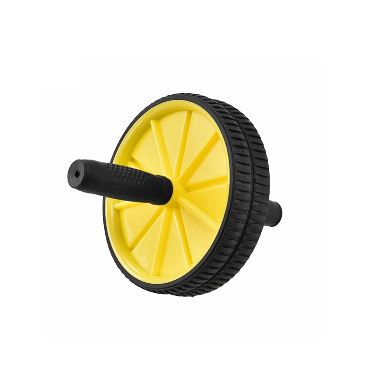 Fitness Maximize Abdominal Trainer Dual Ab Wheel Roller with Soft Knee Pad for Home Gym Equipment