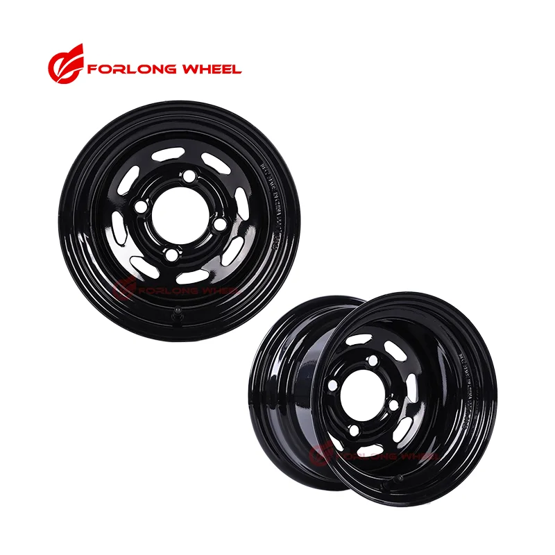 FORLONG China cheap Black or customize steel atv utv off road steel rims