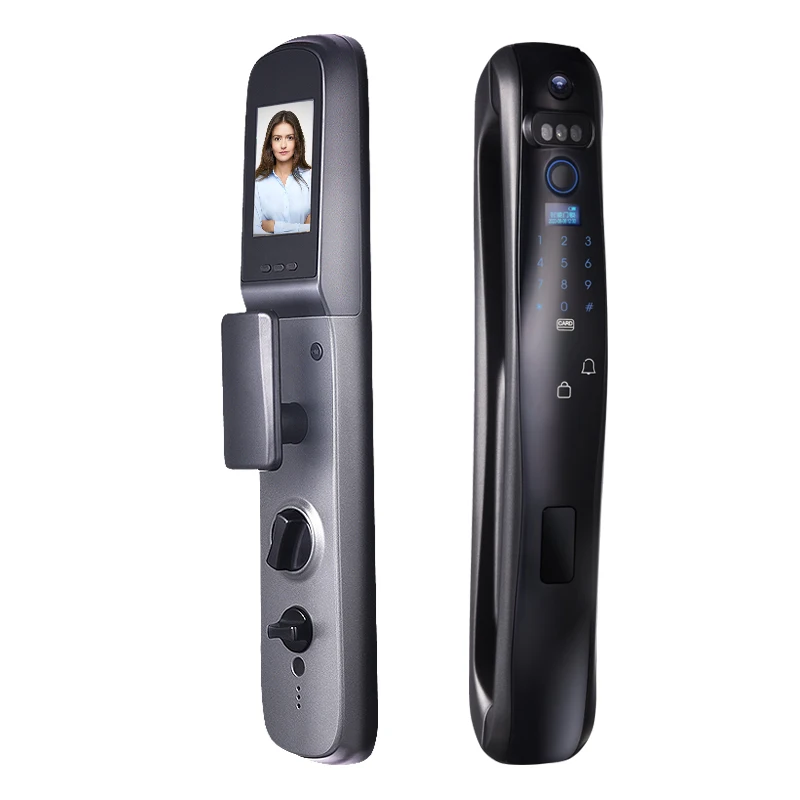 New Arrival Top Security smart Door Lock with Camera, Fingerprint Digital Password TUYA Door Lock
